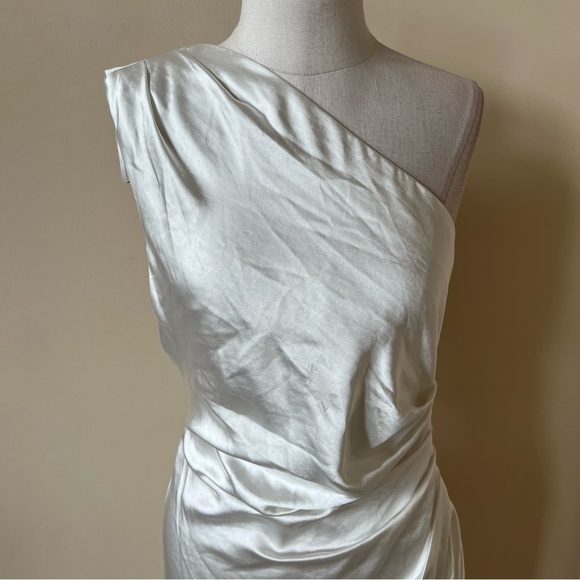 New! Elliatt Cassini one shoulder draped ruched dress what te nwt 13501 - Picture 5 of 14